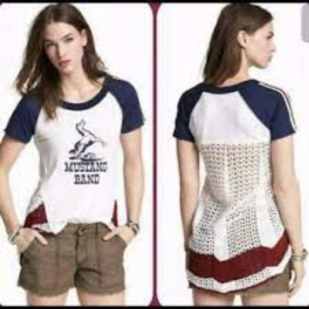 Free People “Mustang Band” Crotchet T-Shirt